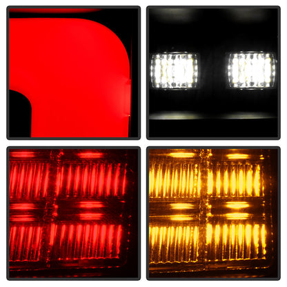 Spyder 99-04 Jeep Grand Cherokee - Light Bar Led Tail Lights - Black - ALT-YD-JGC99V3-BK 5086143