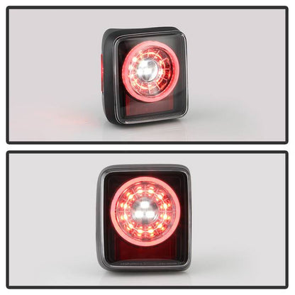 Spyder 19-20 Jeep Wrangler - Full LED Tail Lights - Seq Turn Signal - Black ALT-YD-JW19-SEQ-BK 5086174