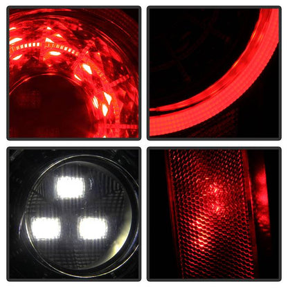 Spyder 19-20 Jeep Wrangler - Full LED Tail Lights - Seq Turn Sign - Black Smoke ALT-YD-JW19-SEQ-BSM 5086464