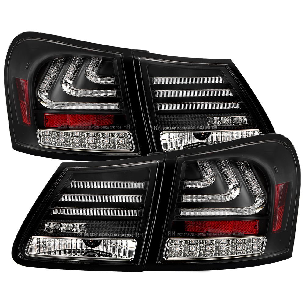 Spyder 07-11 Lexus GS 350 LED Tail Lights Black ALT-YD-LGS06-LED-BK 5082596