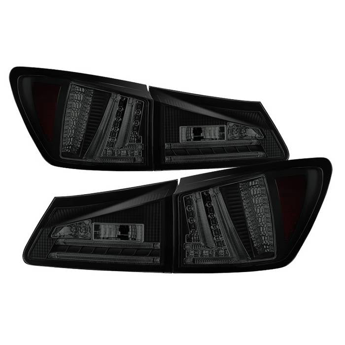 Spyder Lexus IS250 06-08 LED Tail Lights Black Smoke ALT-YD-LIS06-LED-BSM 5080790