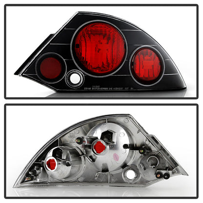 Spyder Mitsubishi Eclipse 00-02 Euro Style Tail Lights Black ALT-YD-ME00-BK 5006288