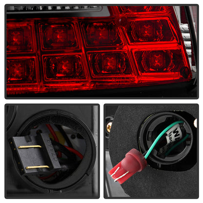 Spyder Mitsubishi Lancer/Evolution X 08-14 LED Tail Lights Smke ALT-YD-MITEVO1008-LED-SM 5030399