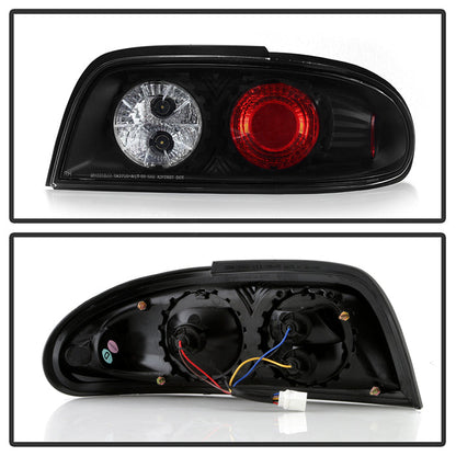 Spyder Nissan Altima 93-97 Euro Style Tail Lights Black ALT-YD-NA93-BK 5006752