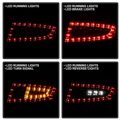 Spyder Porsche 997 05-08 LED Tail Lights Red Smoke ALT-YD-P99705-LED-RS 5037992