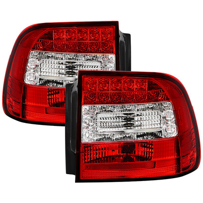 Spyder Porsche Cayenne 03-07 LED Tail Lights Red Clear ALT-YD-PCAY03-LED-RC 5007087