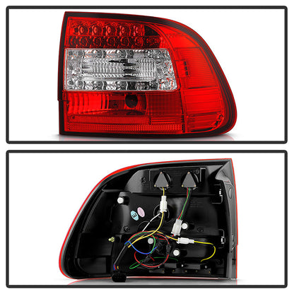 Spyder Porsche Cayenne 03-07 LED Tail Lights Red Clear ALT-YD-PCAY03-LED-RC 5007087