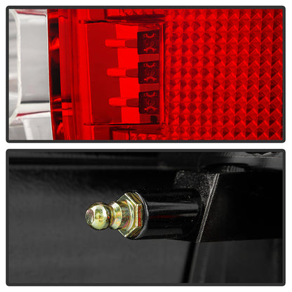Spyder Porsche Cayenne 03-07 LED Tail Lights Red Clear ALT-YD-PCAY03-LED-RC 5007087