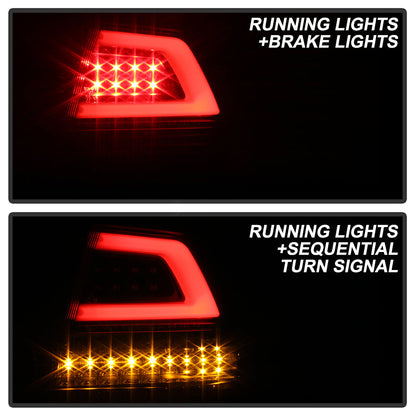 Spyder 08-09 Pontiac G8 Version 2 Light Bar LED Tail Lights - Black - ALT-YD-PG808V2-LB-BK 5086068