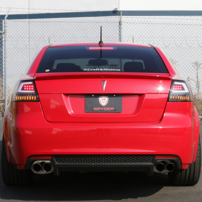 Spyder 08-09 Pontiac G8 Version 2 Light Bar LED Tail Lights - Black - ALT-YD-PG808V2-LB-BK 5086068
