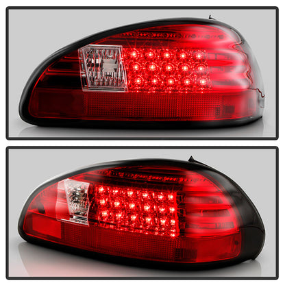Spyder Pontiac Grand Prix 97-03 LED Tail Lights Red Clear ALT-YD-PGP97-LED-RC 5007162