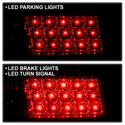 Spyder Pontiac Grand Prix 97-03 LED Tail Lights Smoke ALT-YD-PGP97-LED-SM 5007179