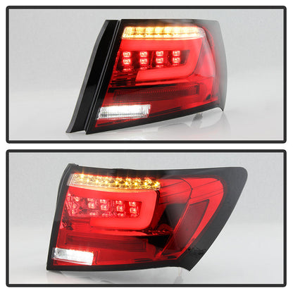 Spyder 08-11 Subaru Impreza WRX 4DR LED Tail Lights - Red Clear ALT-YD-SI084D-LED-RC 5087973