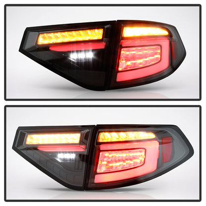 Spyder 08-14 Subara Impreza WRX Hatchback LED Tail Lights Seq Signal Black ALT-YD-SI085D-SEQ-BK 5086730
