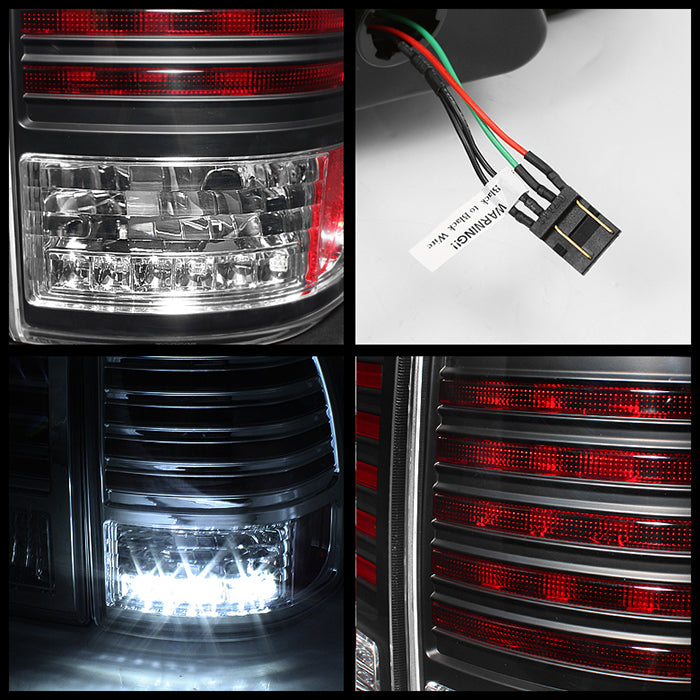 Spyder Toyota Land Cruiser 98-05 LED Tail Lights Black ALT-YD-TLAN98-LED-BK 5007537