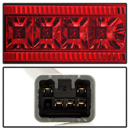 Spyder Scion XB 03-07 Version 2 LED Tail Lights Red Clear ALT-YD-TSXB03-LED-V2-RC 5042750