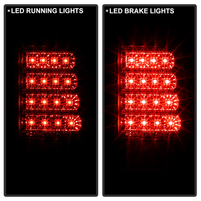 Spyder Scion XB 03-07 Version 2 LED Tail Lights Red Clear ALT-YD-TSXB03-LED-V2-RC 5042750
