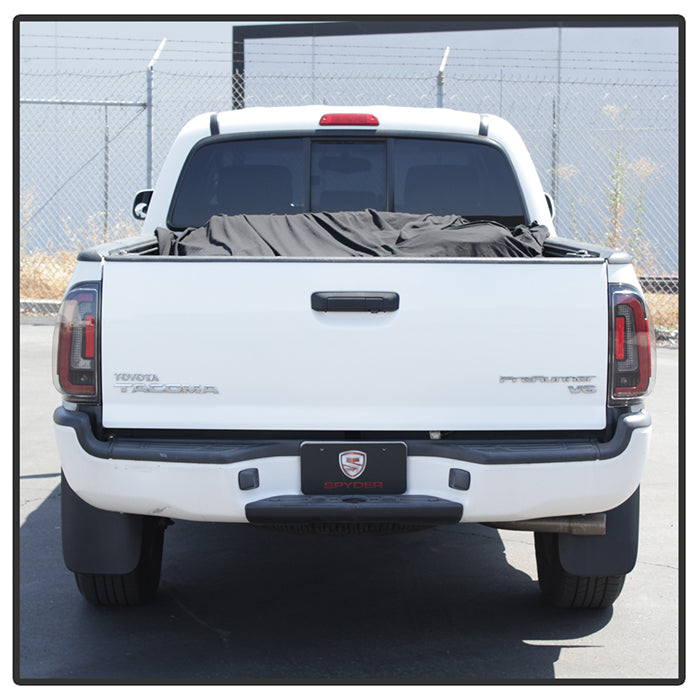 Spyder 05-15 Toyota Tacoma LED Tail Lights (Not Compatible w/OEM LEDS) - Black ALT-YD-TT05V2-LB-BK 5085467