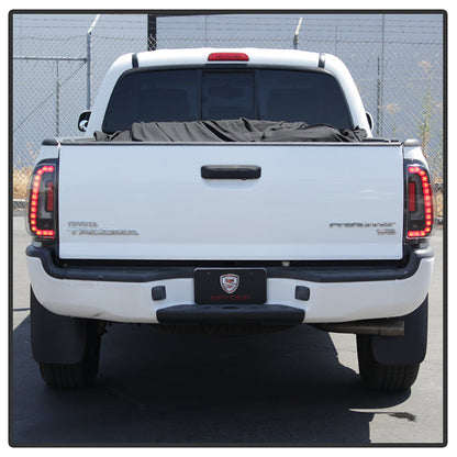 Spyder 05-15 Toyota Tacoma LED Tail Lights (Not Compatible w/OEM LEDS) - Black ALT-YD-TT05V2-LB-BK 5085467