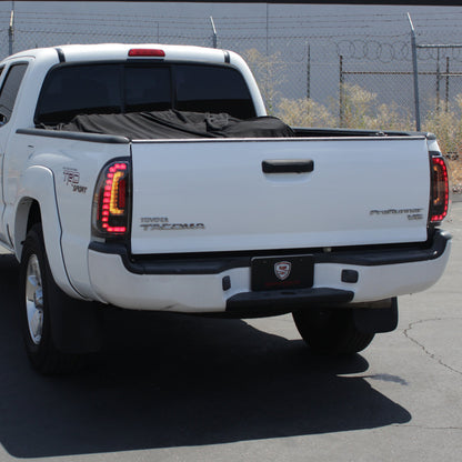 Spyder 05-15 Toyota Tacoma LED Tail Lights (Not Compatible w/OEM LEDS) - Black ALT-YD-TT05V2-LB-BK 5085467