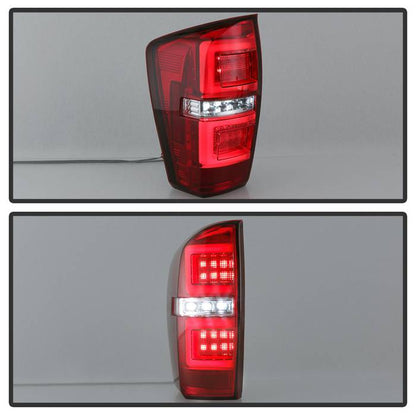 Spyder 16-17 Toyota Tacoma LED Tail Lights - Red Clear (ALT-YD-TT16-LED-RC) 5085757