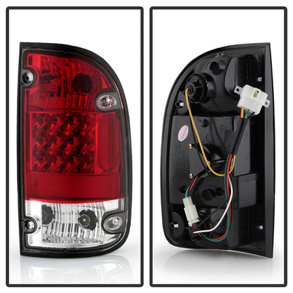 Spyder Toyota Tacoma 95-00 LED Tail Lights Red Clear ALT-YD-TT95-LED-RC 5008022