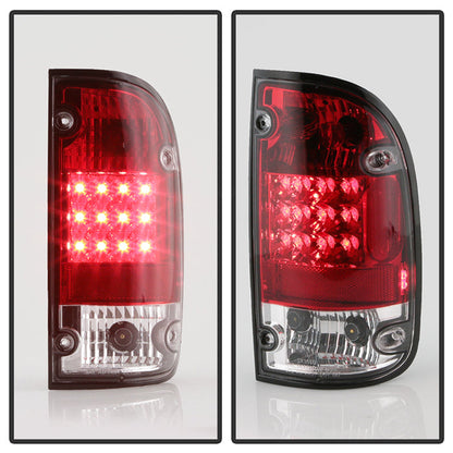 Spyder Toyota Tacoma 95-00 LED Tail Lights Red Clear ALT-YD-TT95-LED-RC 5008022