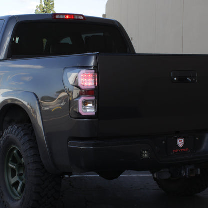 Spyder 07-13 Toyota Tundra V2 Light Bar LED Tail Lights - Black ALT-YD-TTU07V2-LB-BK 5085368