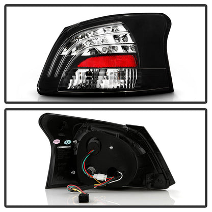 Spyder Toyota Yaris 07-09 4Dr LED Tail Lights Blk ALT-YD-TYA074D-LED-BK 5037640
