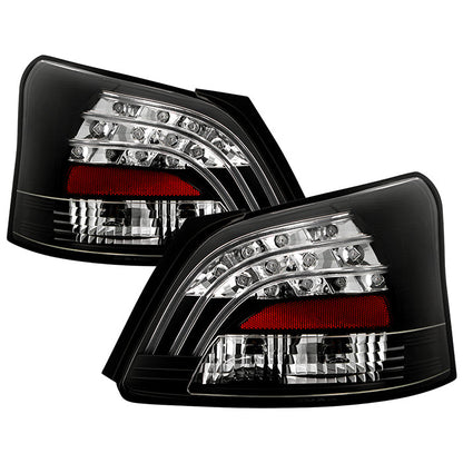 Spyder Toyota Yaris 07-09 4Dr LED Tail Lights Blk ALT-YD-TYA074D-LED-BK 5037640