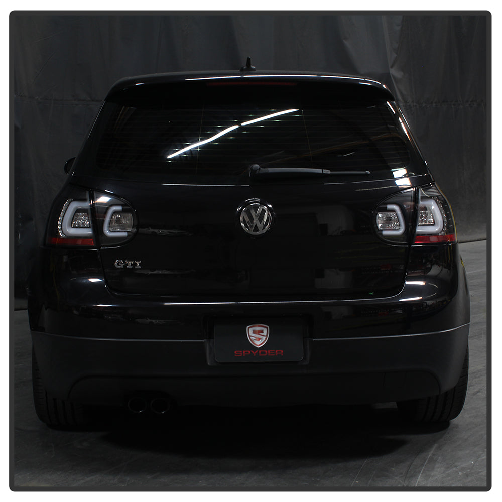 Spyder Volkswagen Golf V 06-09 LED TURN SIGNAL LED Tail Lights Black ALT-YD-VG03-LED-BK 5073792