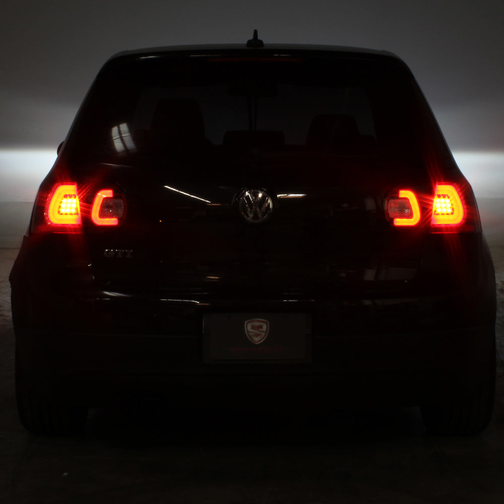 Spyder Volkswagen Golf V 06-09 LED TURN SIGNAL LED Tail Lights Black ALT-YD-VG03-LED-BK 5073792
