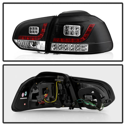 Spyder Volkswagen Golf/GTI 10-13 LED Tail Lights Black ALT-YD-VG10-LED-BK 5008176