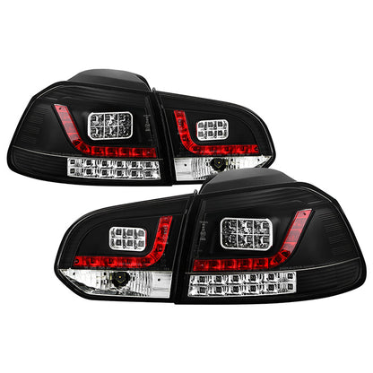 Spyder Volkswagen Golf/GTI 10-13 LED Tail Lights Black ALT-YD-VG10-LED-BK 5008176