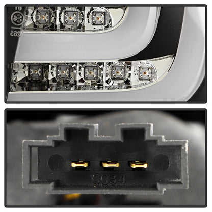 Spyder Volkswagen Golf/GTI 10-13 G2 Type With Light Bar LED Tail Lights Black ALT-YD-VG10-LED-G2-BK 5071767