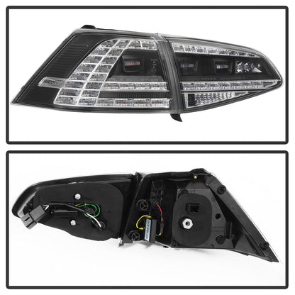 SPYDER 15-17 Volkswagen Golf LED Tail Lights - Black (ALT-YD-VG15-LED-BK) 5085412