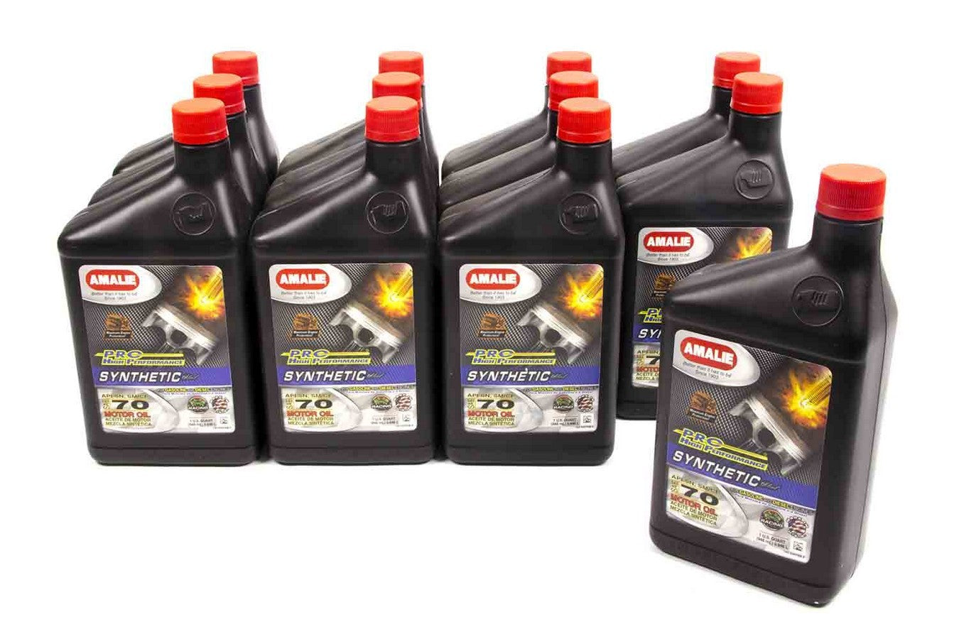 Amalie PRO HP Syn Blend 70 Oil Case 12x1Qt Oils, Fluids and Additives Motor Oil main image