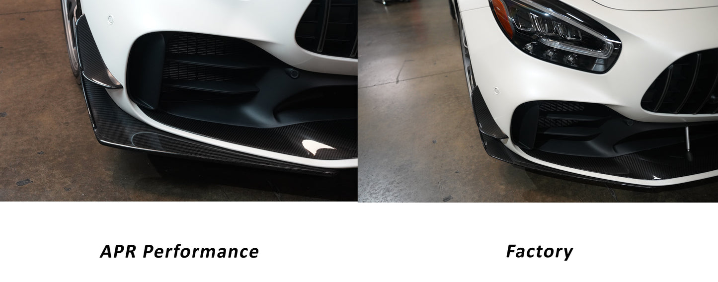 APR Mercedes-Benz AMG GTR Pro Carbon Fiber Front Bumper Canards 2020