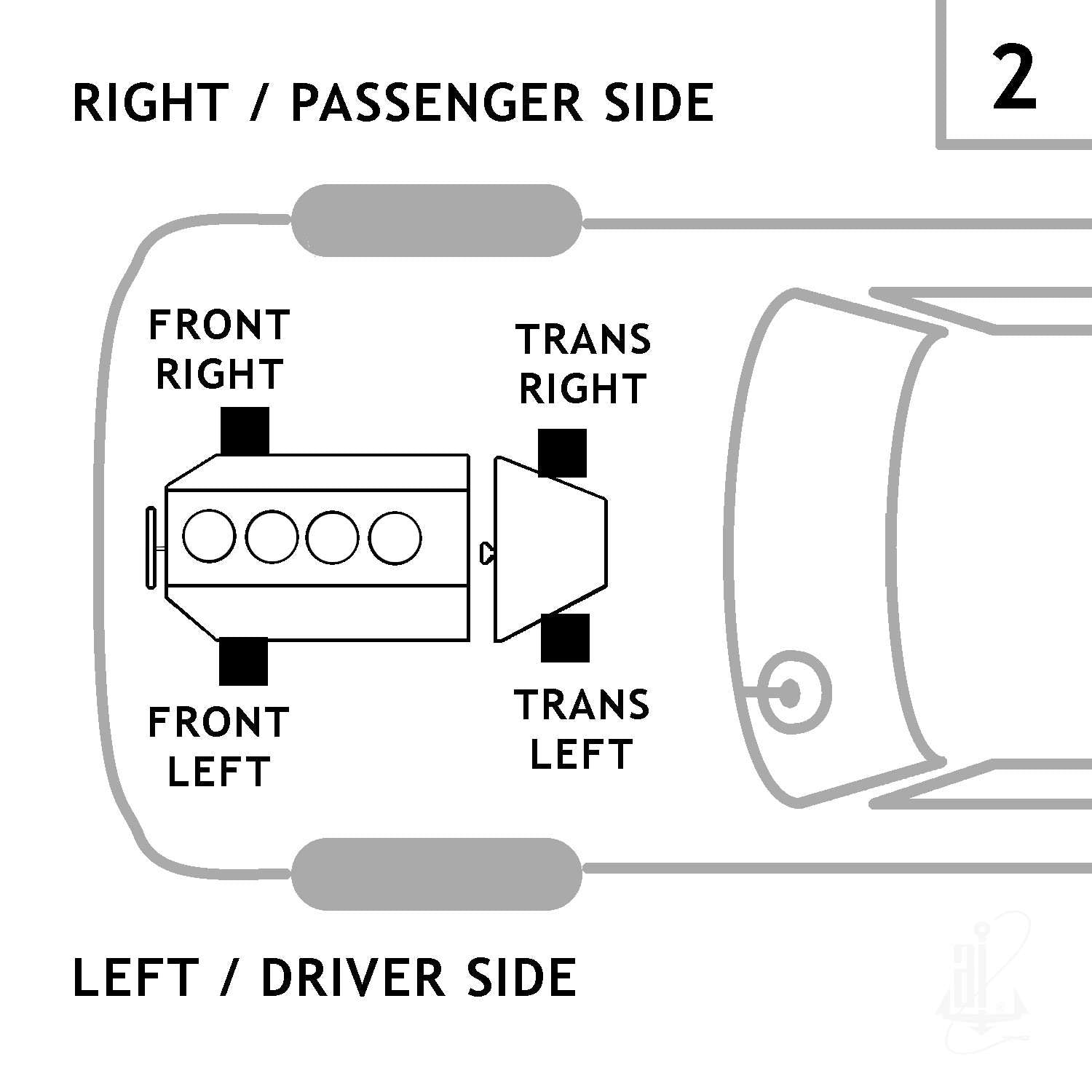 Anchor Manual Transmission Mount 2769