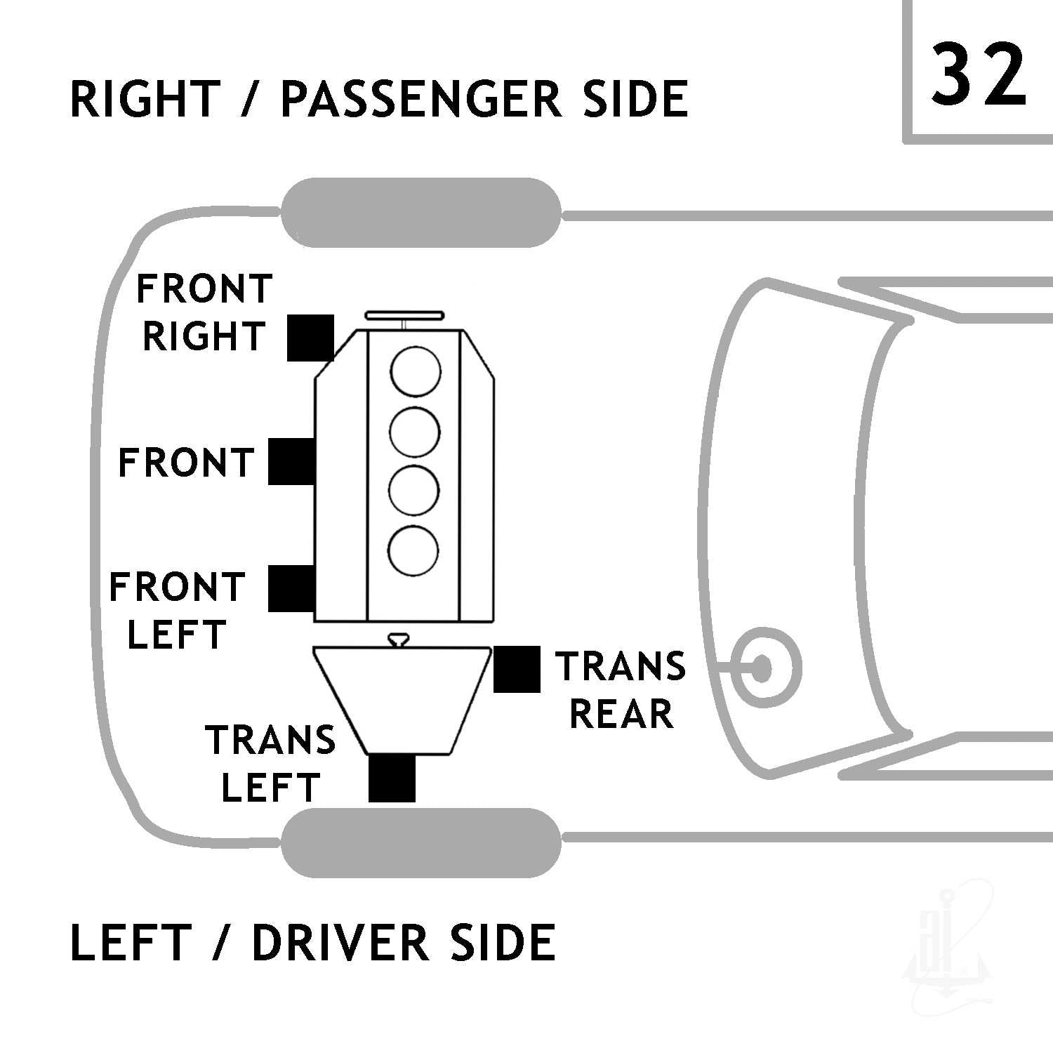 Anchor Engine Mount 2838