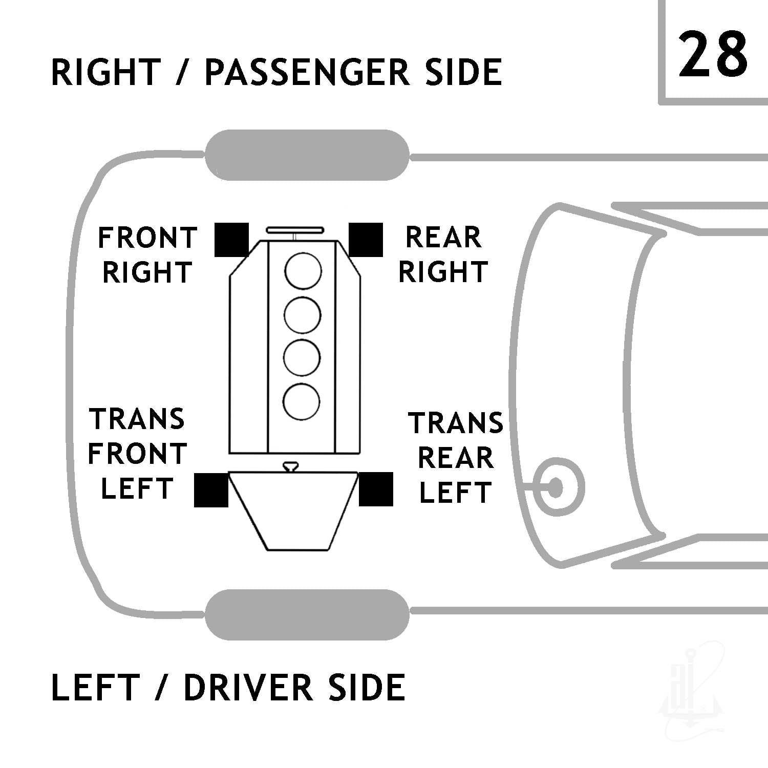 Anchor Engine Mount 2855