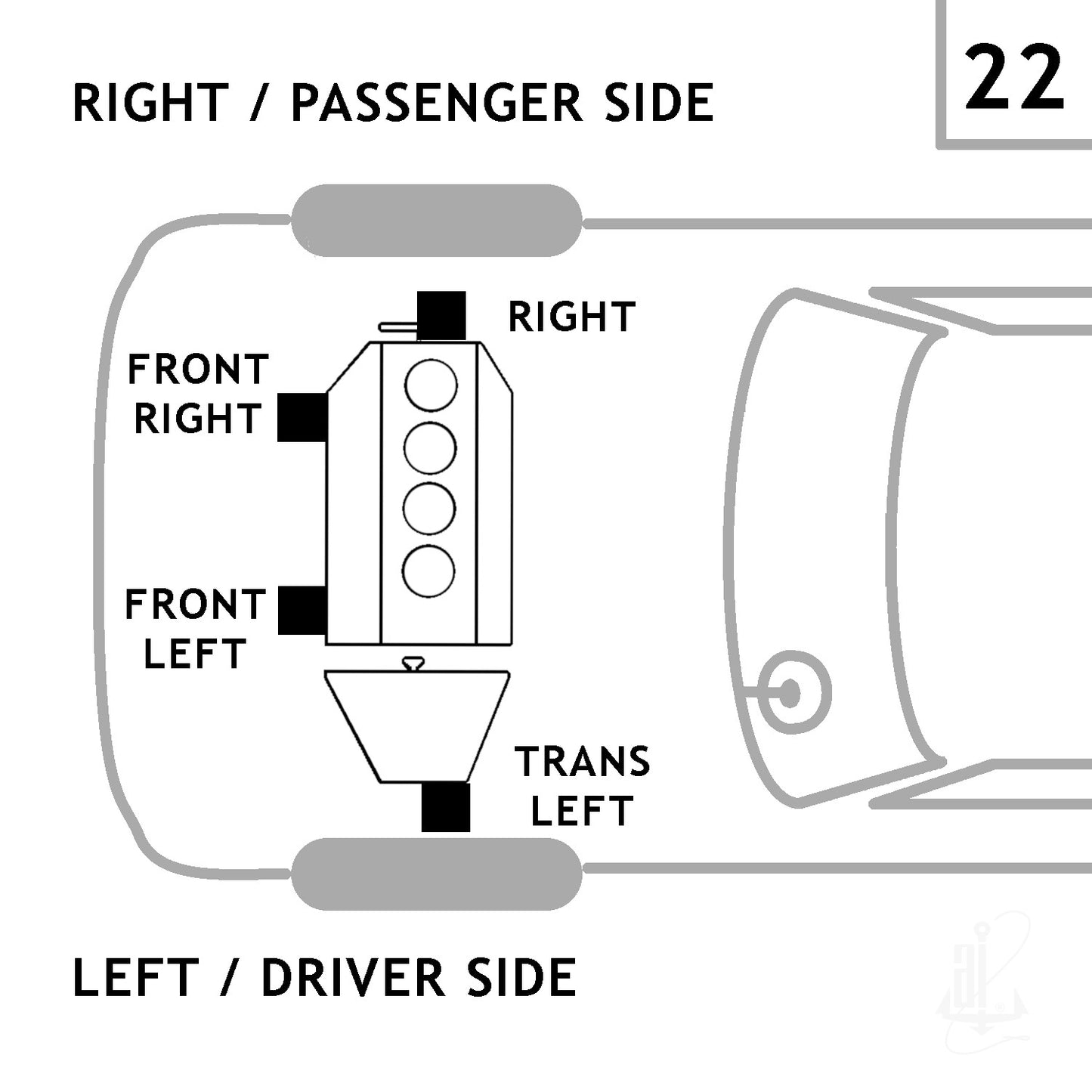 Anchor Engine Mount 2987
