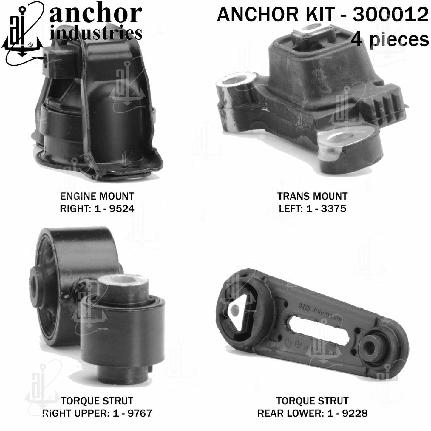Anchor Engine Mount Kit 300012