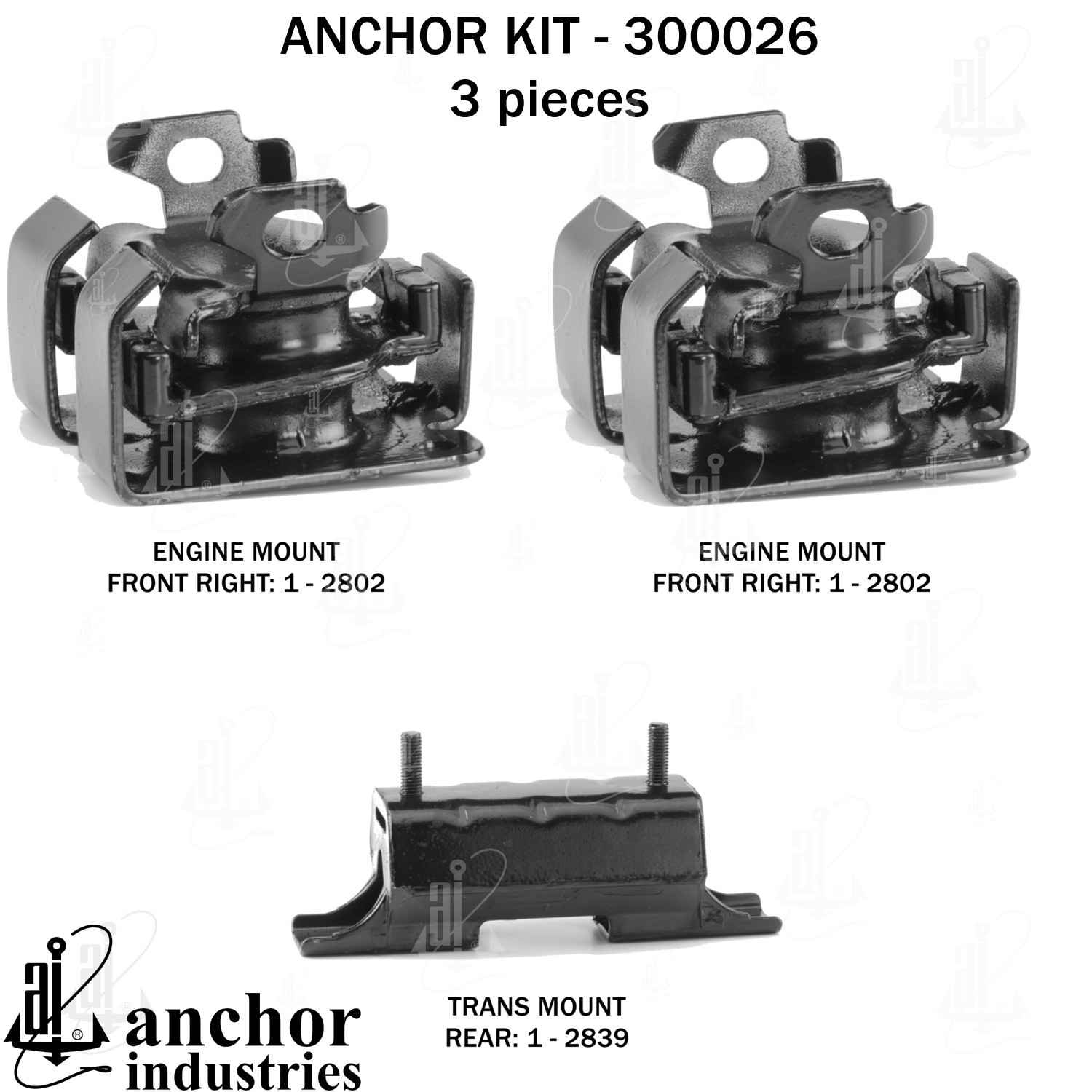 Anchor Engine Mount Kit 300026