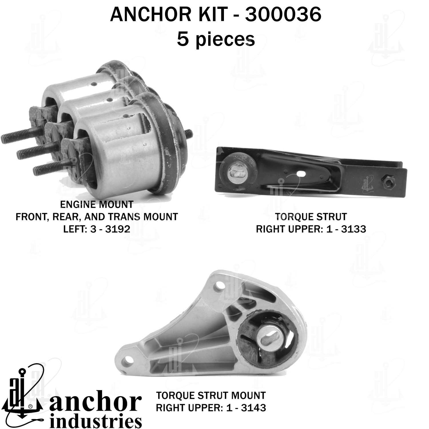 Anchor Engine Mount Kit 300036