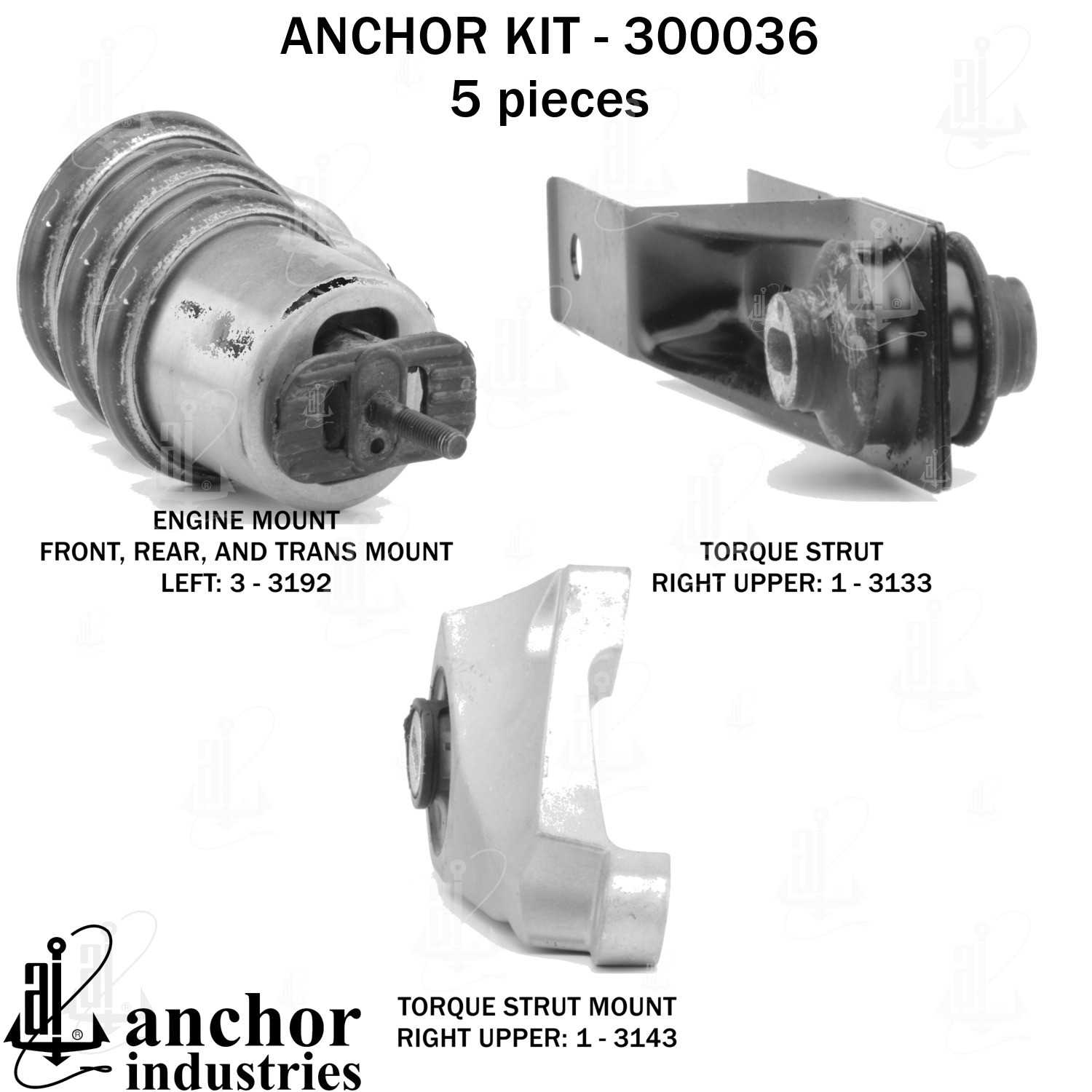 Anchor Engine Mount Kit 300036