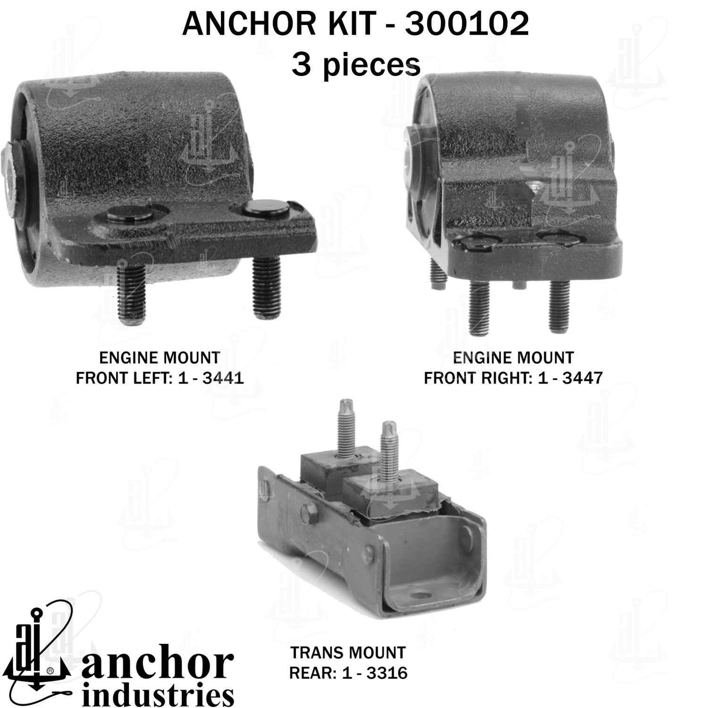 Anchor Engine Mount Kit 300102