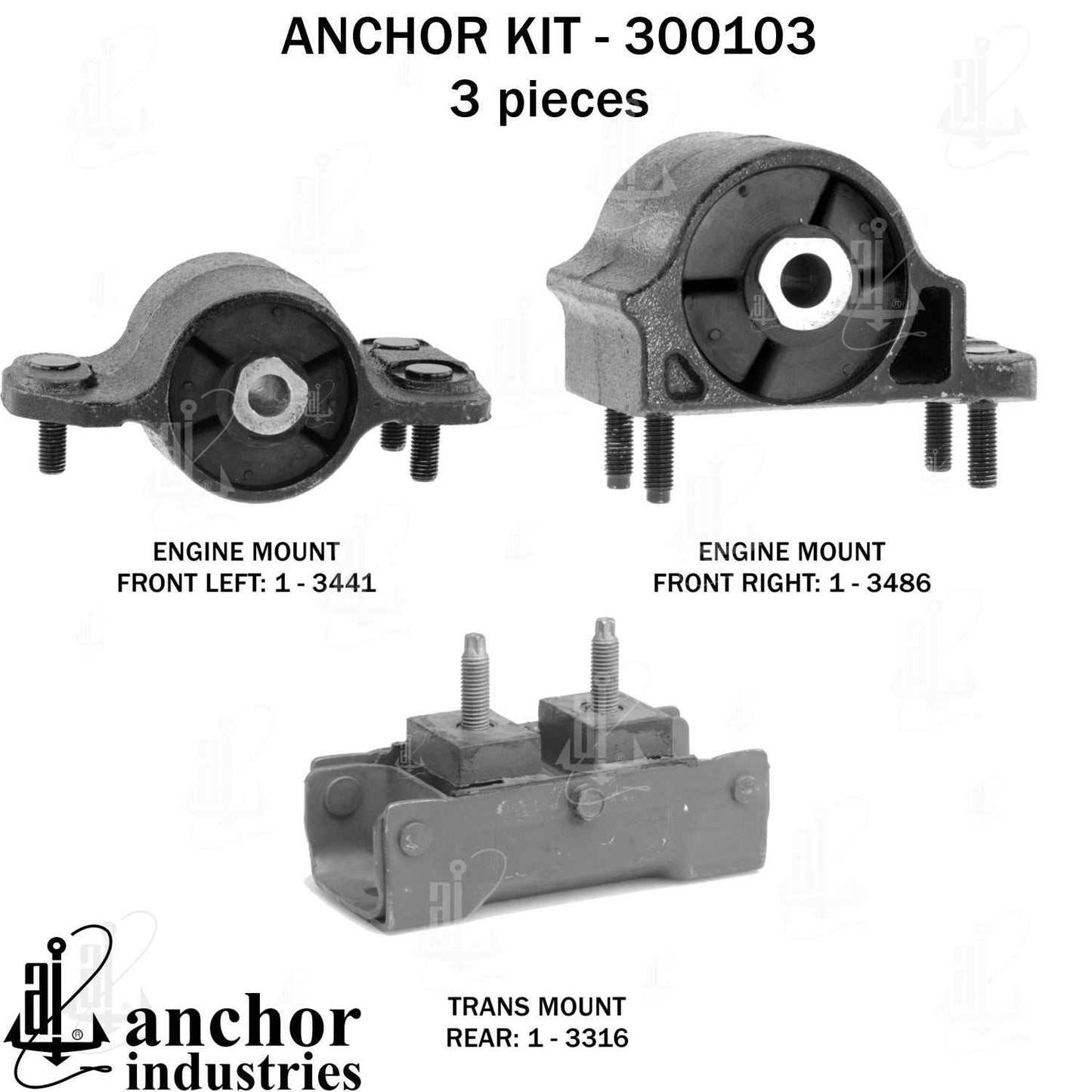 Anchor Engine Mount Kit 300103