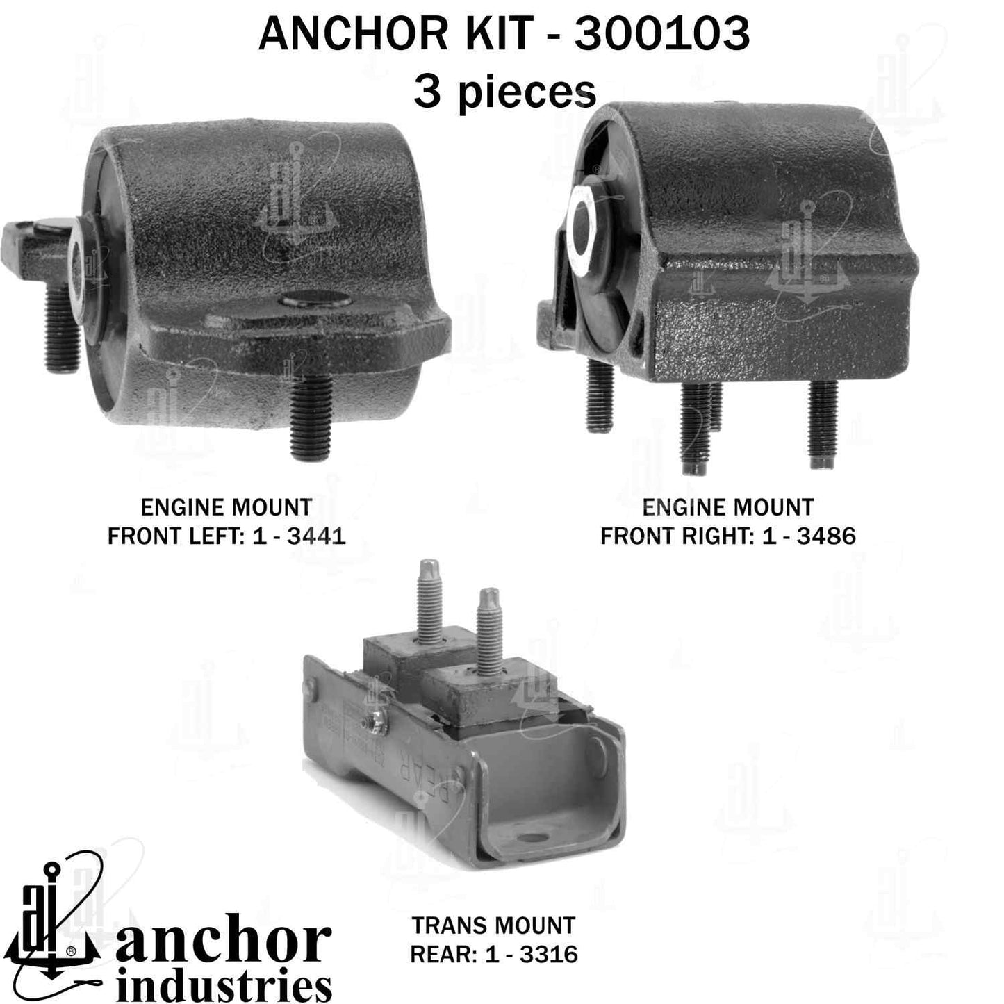 Anchor Engine Mount Kit 300103
