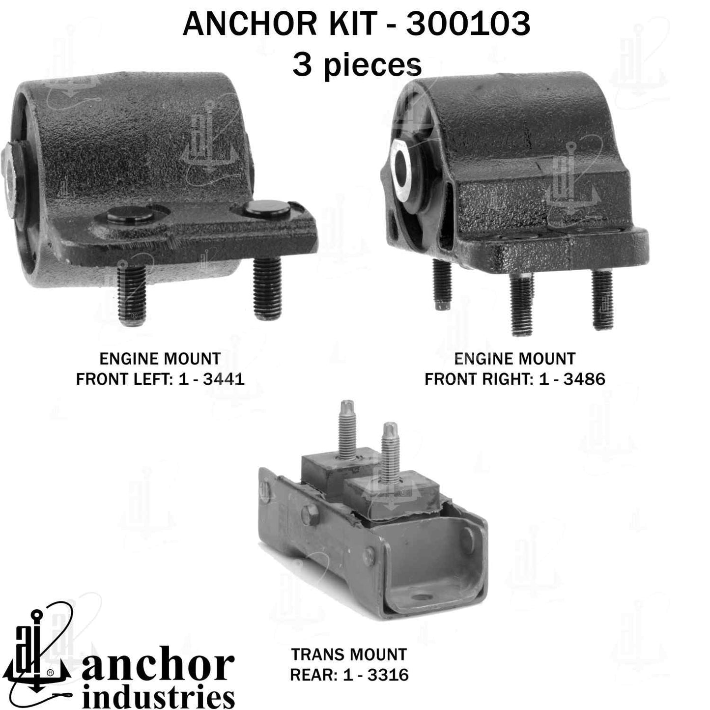 Anchor Engine Mount Kit 300103